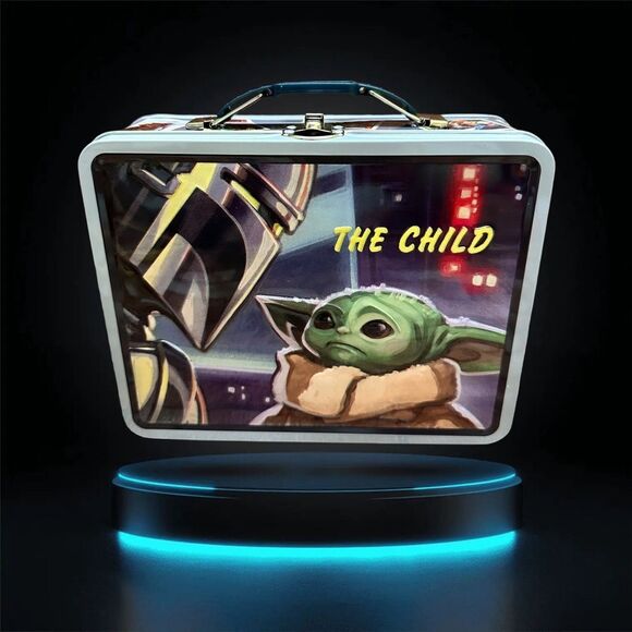 Star Wars Tin Box Mandalorian The Child Baby Yoda - Picture 3 of 12